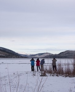 Birding at Douglas Lake, Dec 2012.  Photo: © Corey Burger